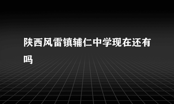 陕西风雷镇辅仁中学现在还有吗