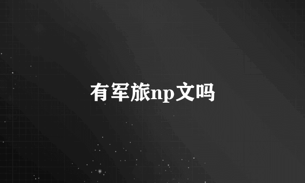 有军旅np文吗